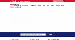Desktop Screenshot of britishschoolofcoaching.com
